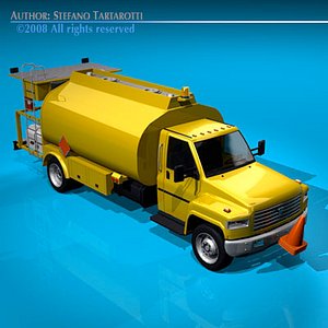 aviation fuel truck 3d c4d