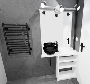 conjunto de banho 3D model