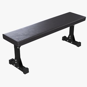 GYM Flat Bench 2 3D model