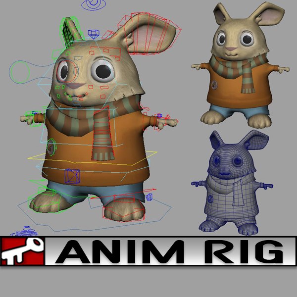 Cartoon Rabbit 3D Models for Download | TurboSquid