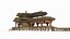 Ancient Asian architecture thatched cottages taverns