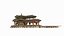 Ancient Asian architecture thatched cottages taverns