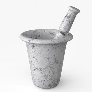 mortar pestle 3D model