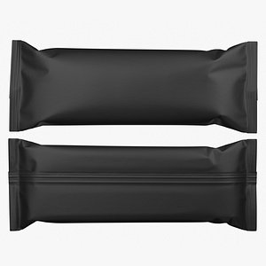 Snack Pack Foil Wrapper Mockup 12 3D