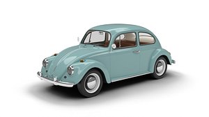 3D Volkswagen Beetle Tyoe 1 1200 1965
