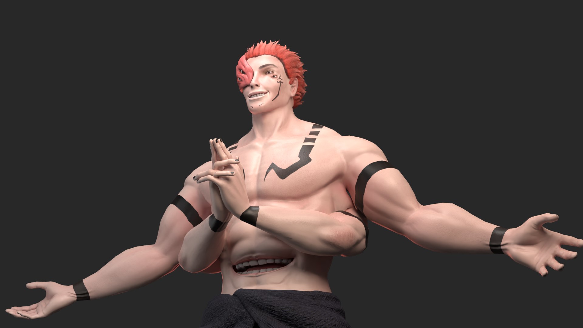 Ryomen Sukuna 3D model https://p.turbosquid.com/ts-thumb/dZ/6iGqm4/Lr/z02/png/1699207509/1920x1080/fit_q87/d220e9ee6385c70db00fec27723503c55d15348b/z02.jpg