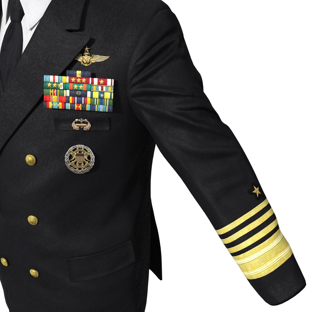 3d model admiral uniform