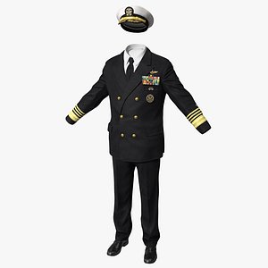 3d model admiral uniform
