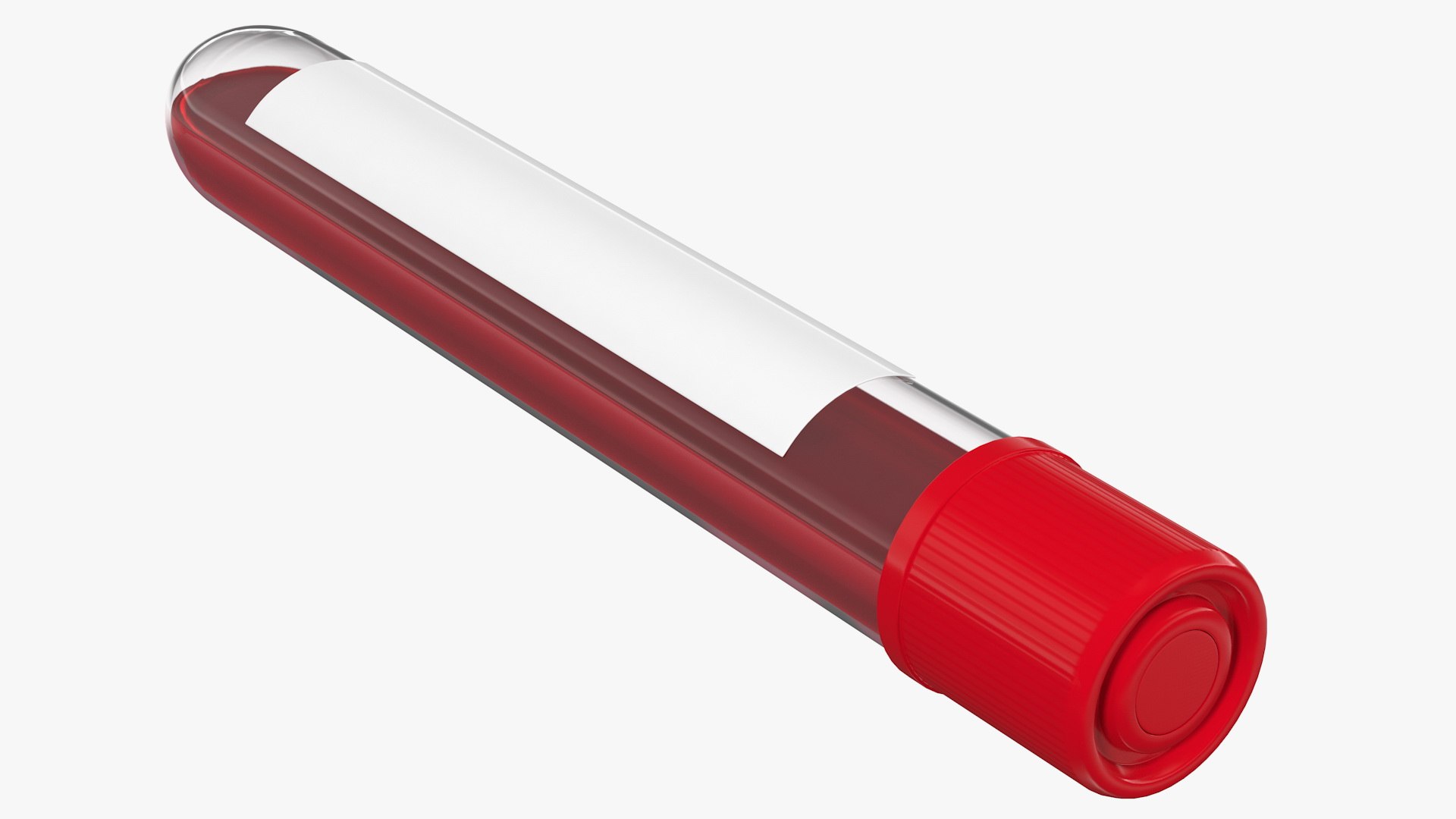 Blood Test Tube Sample 3D model preview
