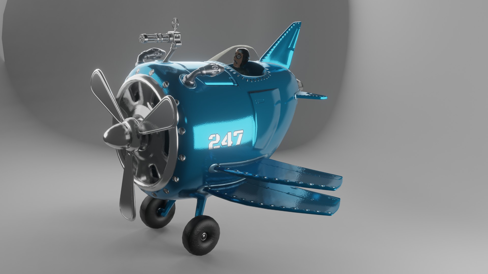 3D Airplane Aircraft Art Model - TurboSquid 1617282