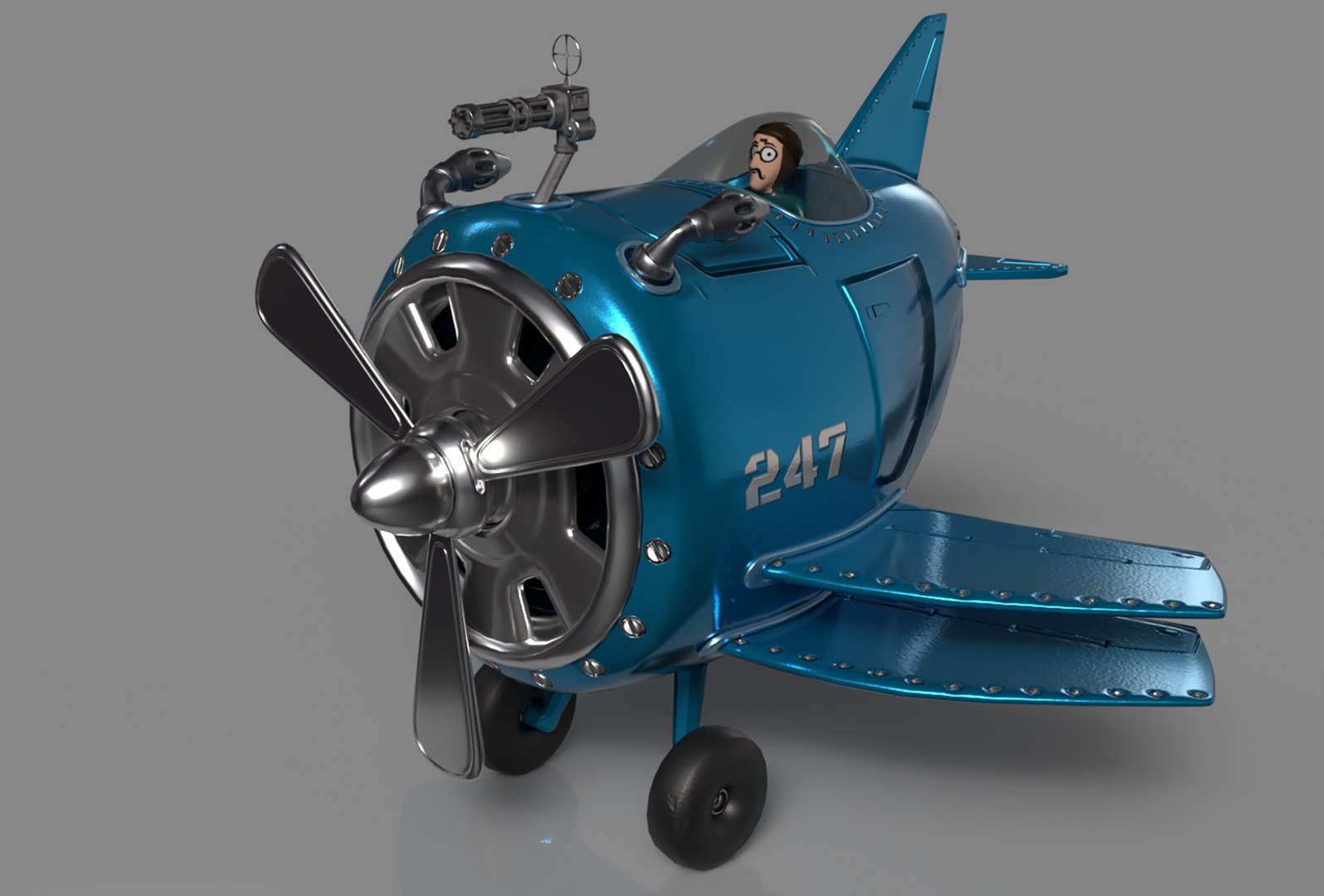 3D Airplane Aircraft Art Model - TurboSquid 1617282