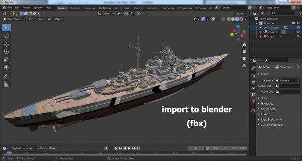 Modelo 3d Bismarck Muy Detallado - TurboSquid 1868373