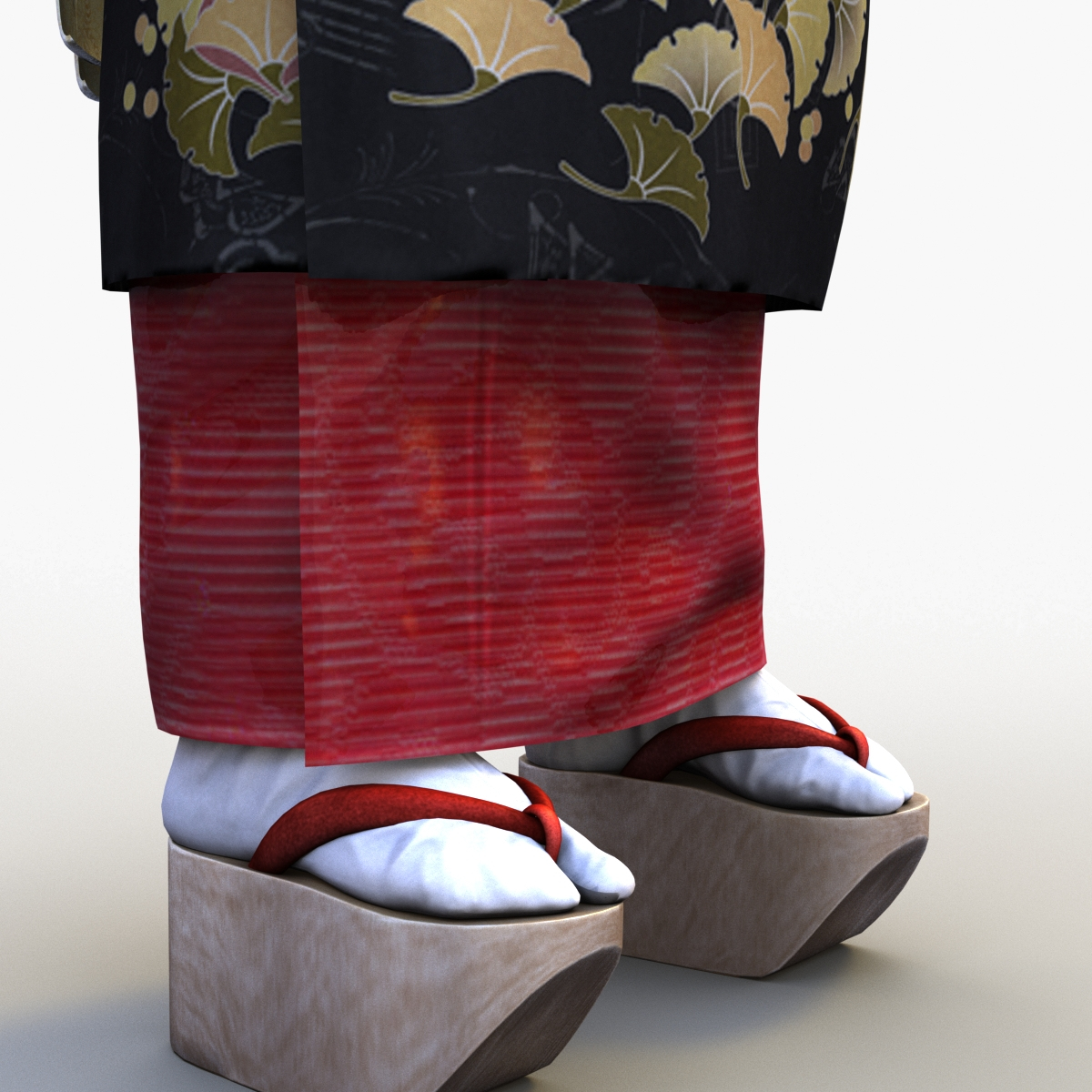 Japanese geisha 3D model - TurboSquid 1530078