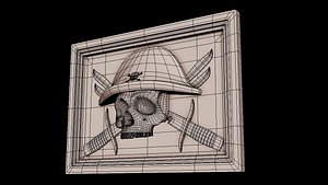 3D model of pirate logo model