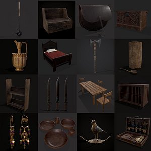 3D Medieval Prop Mix Sixteen
