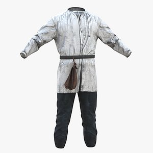 3D model Old Worn Shirt and Breeches