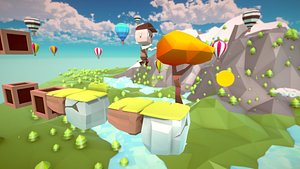 3D Platformer game Kit - Low Poly