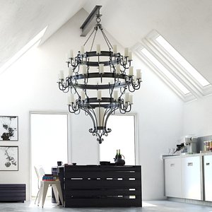 Taurus Three Tier Chandelier