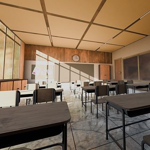 VR Classroom 3D model