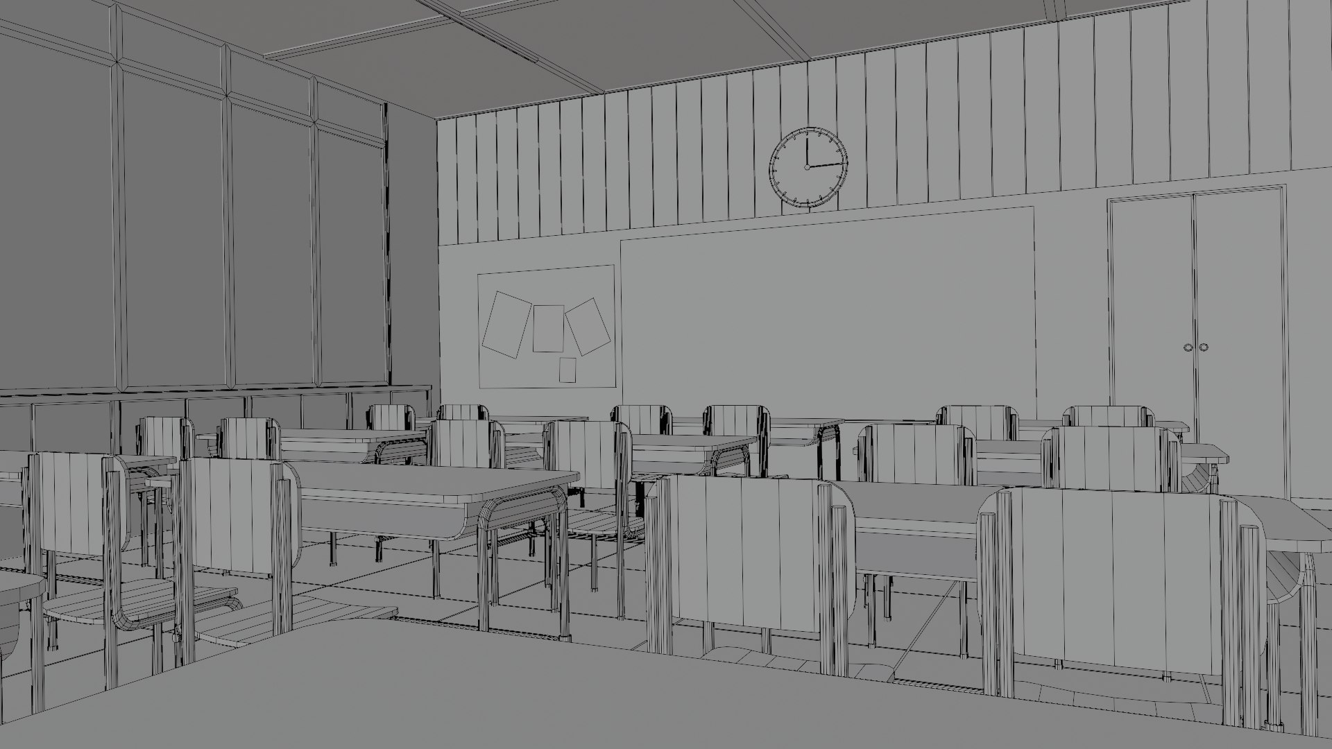 VR Classroom 3D model - TurboSquid 2159041