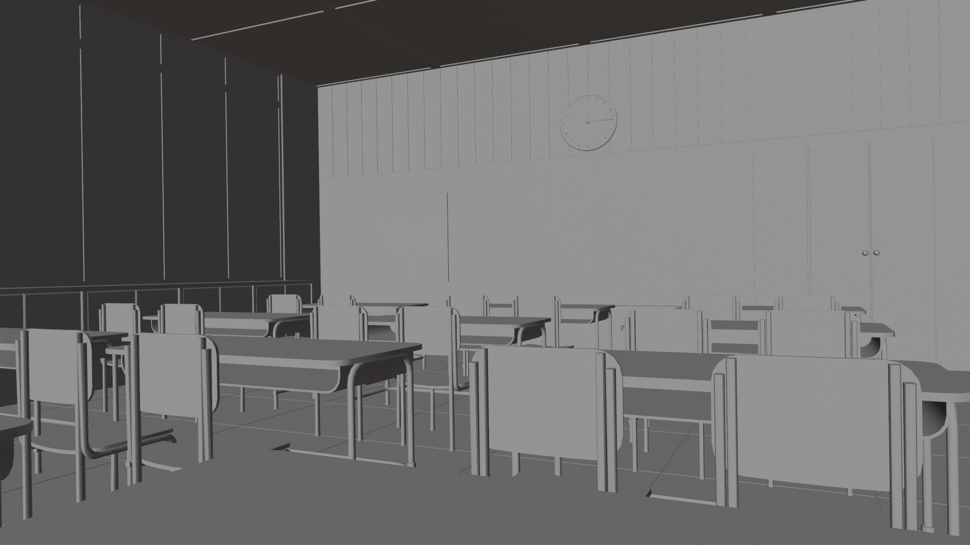 VR Classroom 3D Model - TurboSquid 2159041