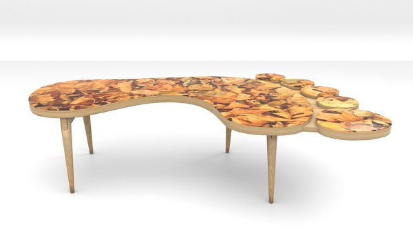 3D design footprint coffee table