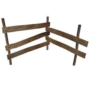 wooden fence 3d max