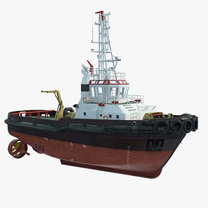 3D tugboat boat tug