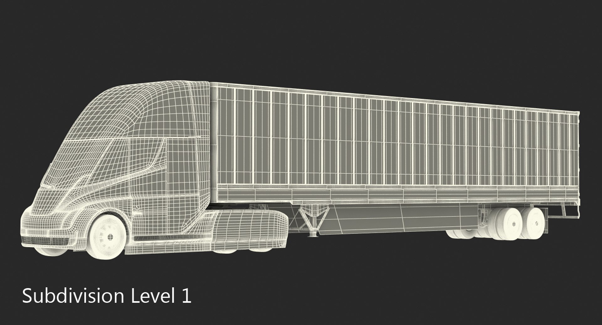3D model tesla semi truck trailer https://p.turbosquid.com/ts-thumb/dZ/gptKcd/5wImXnXG/teslasemitruckwithtrailersimpleinterior3dsmodel020/jpg/1516952795/1920x1080/fit_q87/561d917444b3f0495d0d870f1f284e9f7a84d79b/teslasemitruckwithtrailersimpleinterior3dsmodel020.jpg