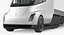 Tesla Semi Truck with Trailer Simple Interior