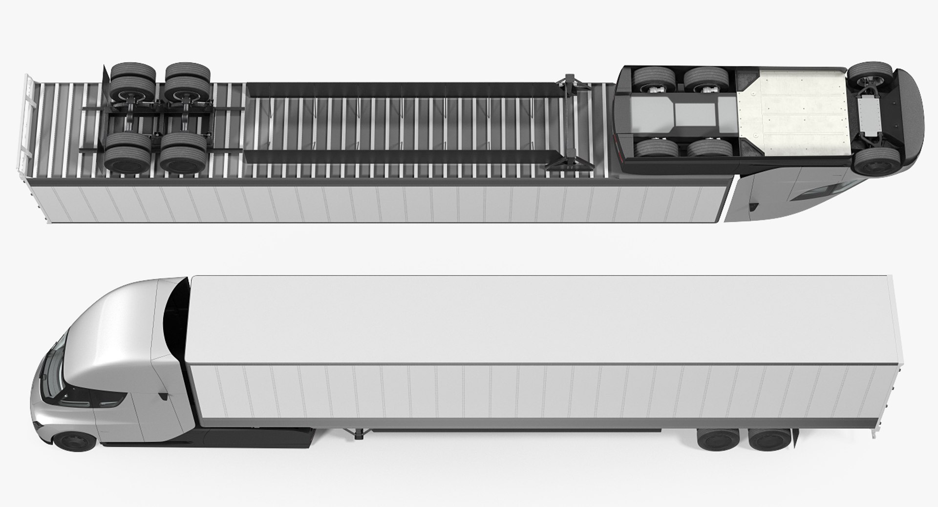 3D model tesla semi truck trailer https://p.turbosquid.com/ts-thumb/dZ/gptKcd/IpivSpUG/teslasemitruckwithtrailersimpleinterior3dsmodel012/jpg/1516952767/1920x1080/fit_q87/1857cb0419d9d542c4cc98f612d94db85178adcf/teslasemitruckwithtrailersimpleinterior3dsmodel012.jpg