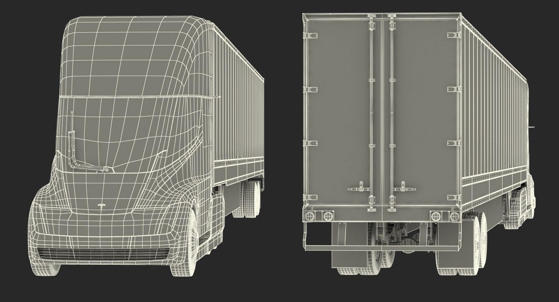 3D model tesla semi truck trailer https://p.turbosquid.com/ts-thumb/dZ/gptKcd/caPY2xdH/teslasemitruckwithtrailersimpleinterior3dsmodel029/jpg/1516952827/1920x1080/fit_q87/7889dbeaf2f9ae1d550a9ec1b32b81060d2eb43e/teslasemitruckwithtrailersimpleinterior3dsmodel029.jpg
