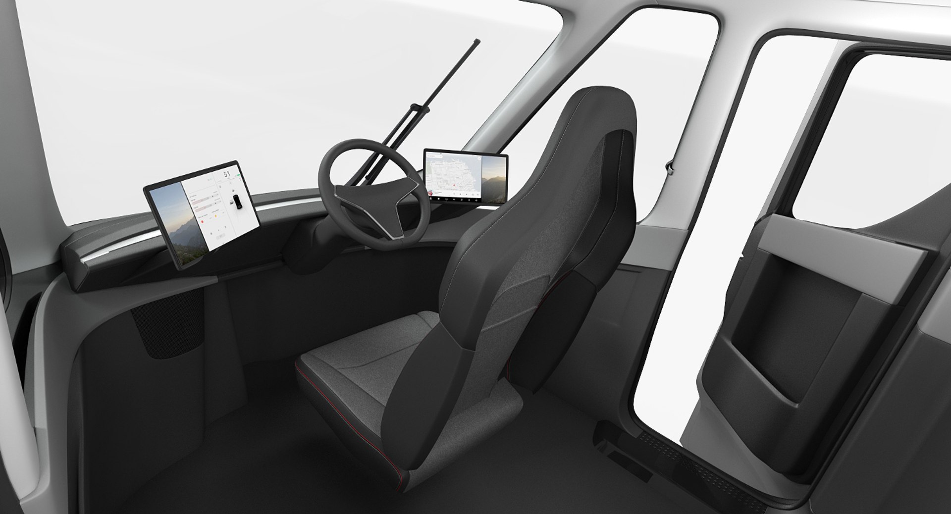 3D model tesla semi truck trailer https://p.turbosquid.com/ts-thumb/dZ/gptKcd/czirf39p/teslasemitruckwithtrailersimpleinterior3dsmodel017/jpg/1516952784/1920x1080/fit_q87/b1e4261e3c563856db2ed08d8450946698a4cc70/teslasemitruckwithtrailersimpleinterior3dsmodel017.jpg