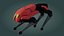 Sci-Fi-Roboterhund – Low Poly – Spielbereit – PBR