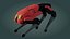 Sci-Fi-Roboterhund – Low Poly – Spielbereit – PBR