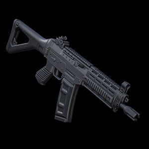 3D model SIG SG552 Commando BLACK