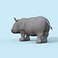 Cartoon-Baby-Nashorn manipuliert