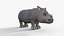 Cartoon-Baby-Nashorn manipuliert