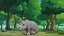 Cartoon-Baby-Nashorn manipuliert