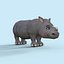 Cartoon-Baby-Nashorn manipuliert