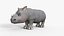 Cartoon-Baby-Nashorn manipuliert