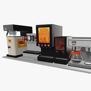 Drink Station for Cafeteria Restaurant