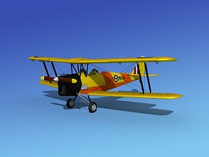 tiger moth 3d model