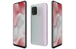 Xiaomi Mi 10 Lite Dream White Low Poly