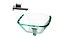 Square Glass Bathroom Vessel Sink with Drain Mini Bath Bowl