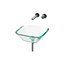 Square Glass Bathroom Vessel Sink with Drain Mini Bath Bowl