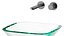 Square Glass Bathroom Vessel Sink with Drain Mini Bath Bowl