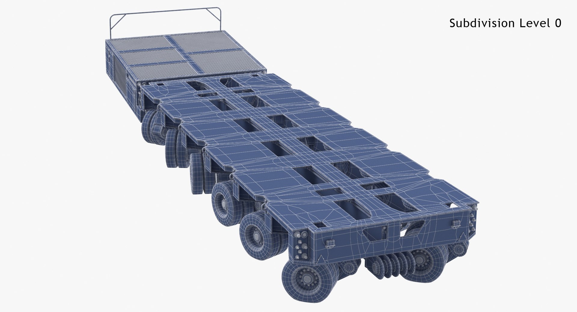 6 Axle Lines Modular Model - TurboSquid 1652234