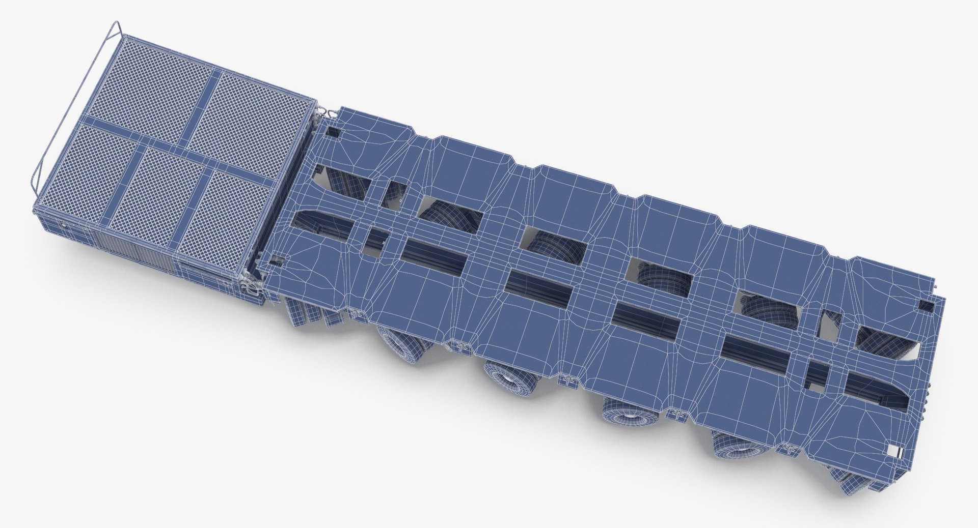 6 Axle Lines Modular Model - TurboSquid 1652234