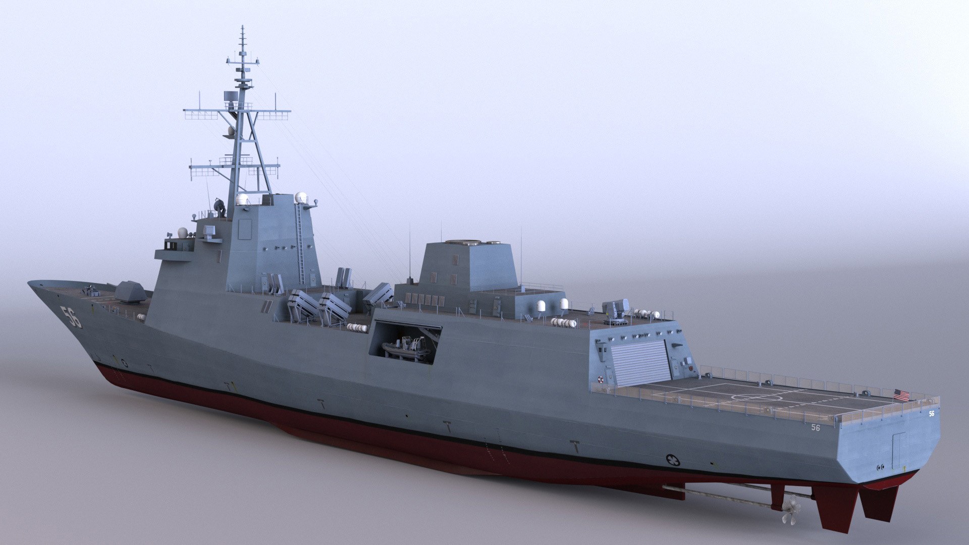 Navy generation frigate ffg 3D - TurboSquid 1569947